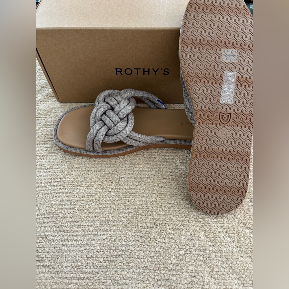 Rothy's Silver Women's Sandals - Picture 3 of 4